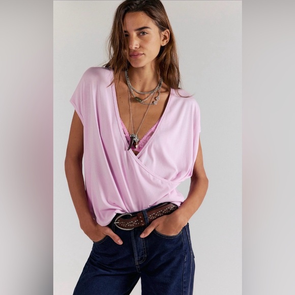 Free People Tops - FREE PEOPLE We The Free Wrap Me Up Tee TOP